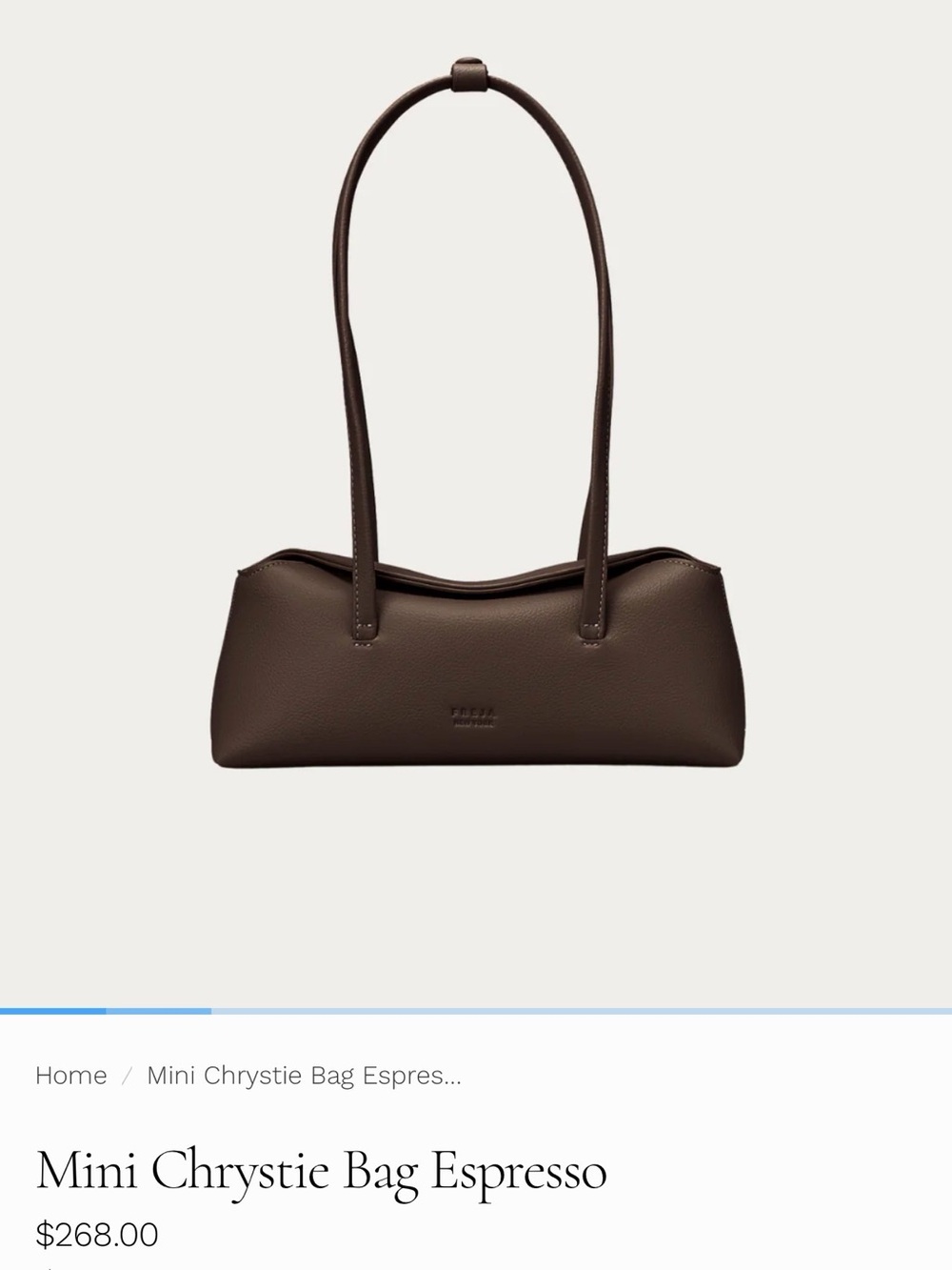 FREJA Mini Chrystie bag in espresso